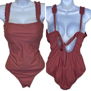 Palisade’s One Piece Swimsuit Mauve Rose Pink Size Large